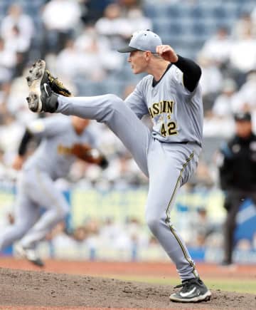 阪神・ルーカス 制球に苦しみながらも5回2失点 4.1DeNA戦デビュー確実「いいものが出せるように」