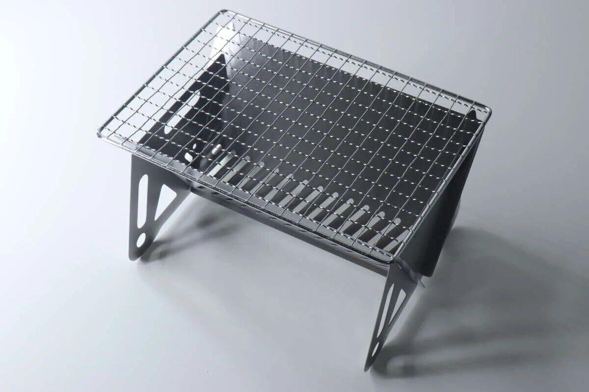 組み立てられたステンレス製のBBQコンロ 組み立てられたステンレス製のBBQコンロ