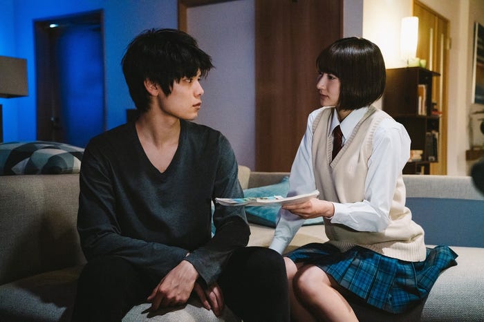 萩原利久、武田玲奈/「電影少女-VIDEO GIRL MAI 2019-」第8話より(C)『電影少女 2019』製作委員会