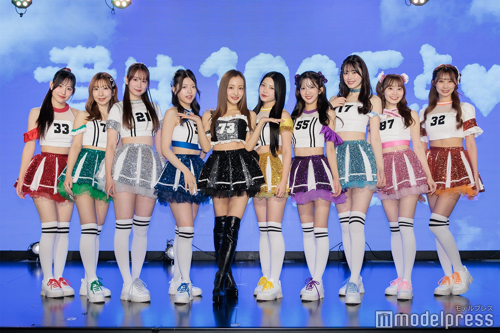 辺見桃和、板野成美、新居稚菜、堀口美澪、板野友美、松山玲菜、中山萌乃香、小崎凛奈、北村陽奈、河合彩香（C）モデルプレス