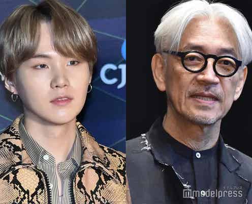 BTS・SUGA、坂本龍一さん追悼特番に手紙寄せる「全ての瞬間に感激し幸せでした」