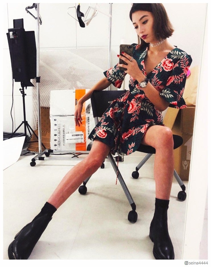 島袋聖南「太ももどこ？」「まさに理想」圧巻美脚に注目集まる