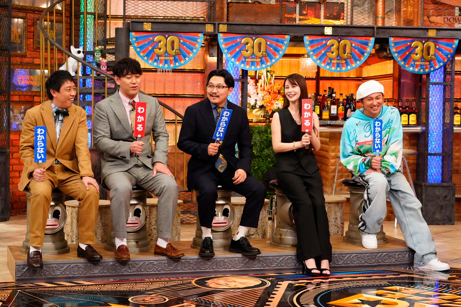 森田哲矢、畠中悠、伊藤俊介、ダレノガレ明美、ISSA（C）読売テレビ