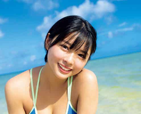 “新時代のショートカットヒロイン”桑島海空、豊満バスト開放「ヤンマガ」2度目の表紙で人生初の海外