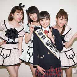 「第2回AKB48グループ ドラフト会議」が開催／左より：島崎遥香、横山由依、樋渡結依、高橋みなみ（C）AKS【モデルプレス】