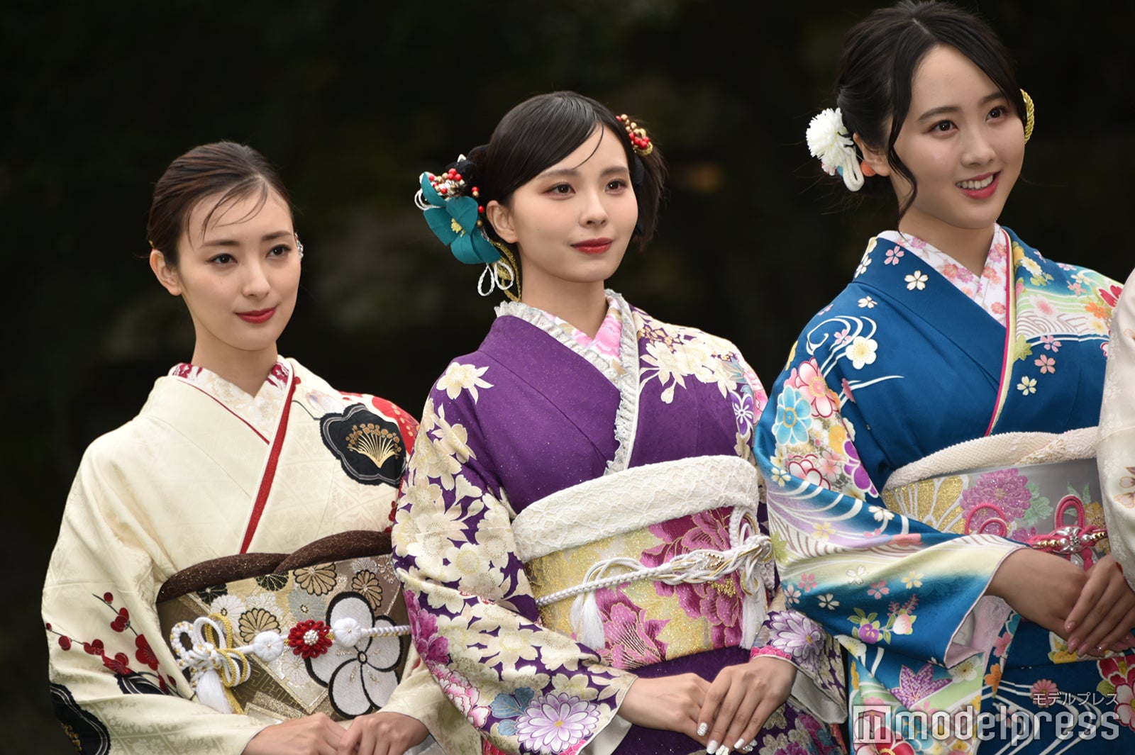 宮本茉由、川口ゆりな、本田望結（C）モデルプレス