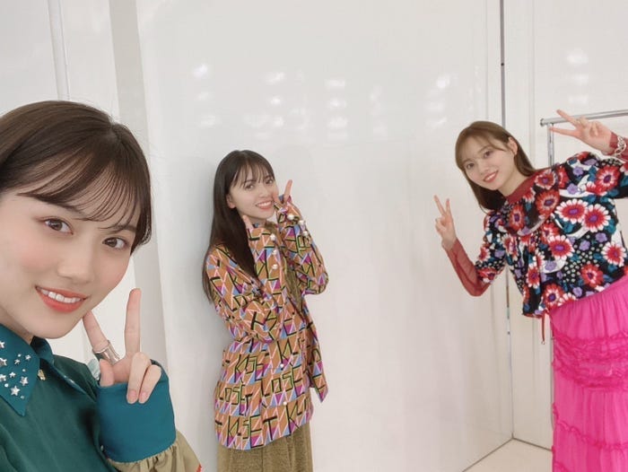 山下美月、齋藤飛鳥、梅澤美波/山下美月オフィシャルブログより