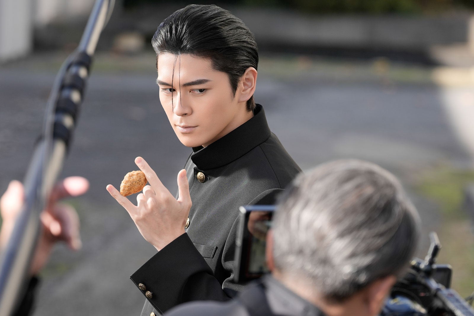 眞栄田郷敦／新TVCM「今しかできねーこと」篇メイキングより（提供写真）