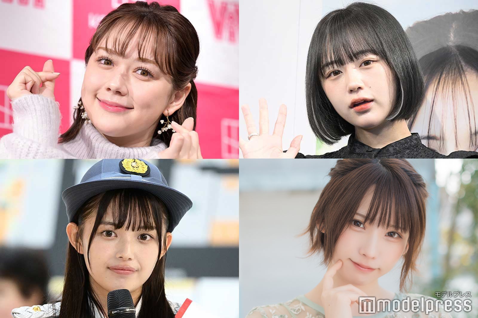 村重杏奈・えなこ・なえなの・森日菜美がユニットデビュー「呼び出し先生タナカ」歌唱力“下位4人”で結成