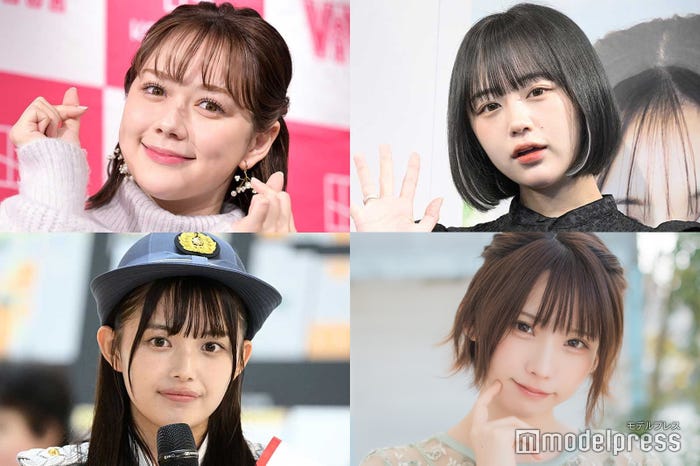 (上段左から)村重杏奈、なえなの(下段左から)森日菜美 、えなこ(C)モデルプレス
