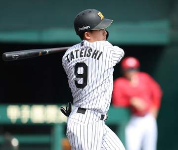 阪神 ドラ1の立石が復帰後9打席目で初安打 長坂の適時打で先制のホームを踏む