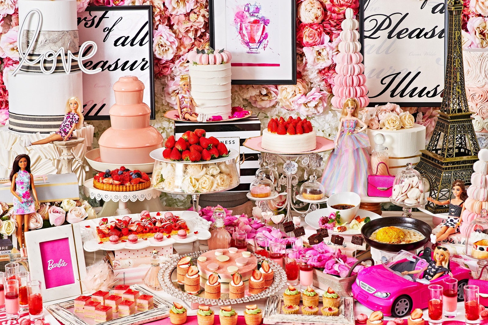 バービー×苺スイーツビュッフェ「ストロベリーホリック～Barbie in Paris～」春メニュー加え追加開催