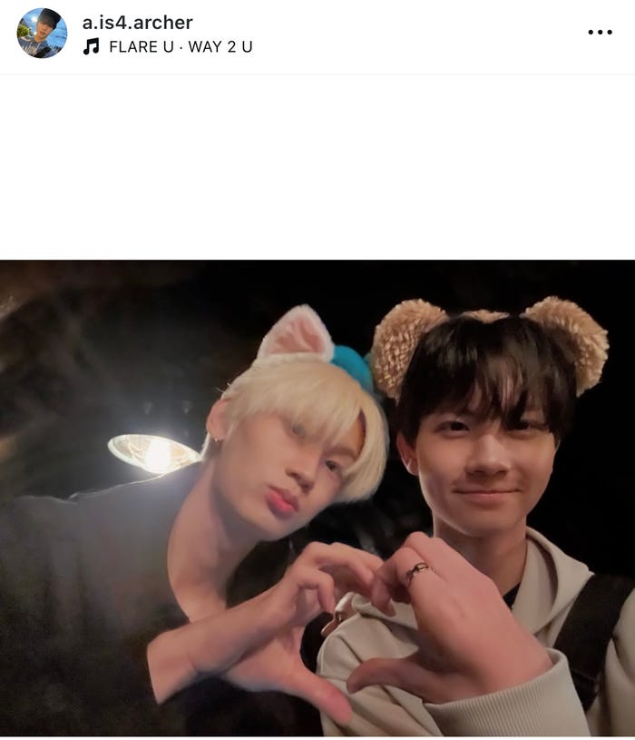 アーチャー・ウイInstagramより