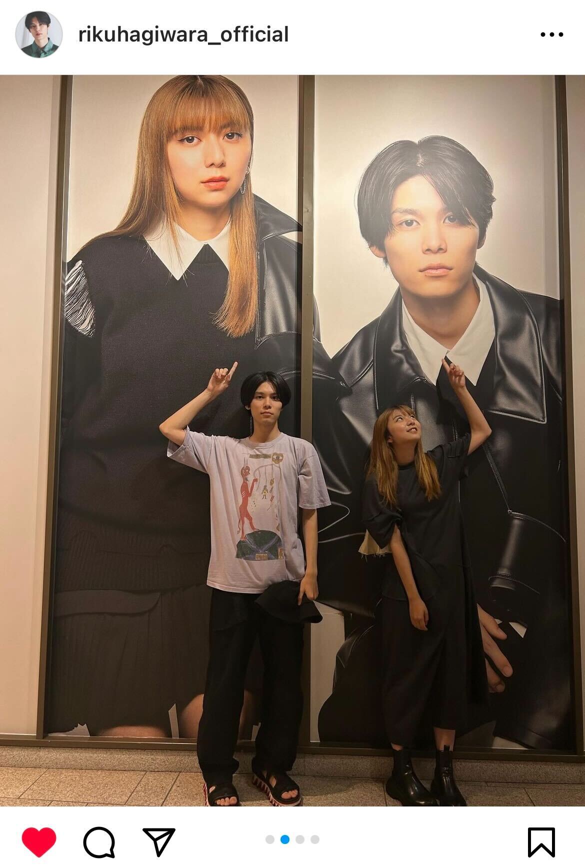 萩原利久、上白石萌歌／萩原利久Instagramより