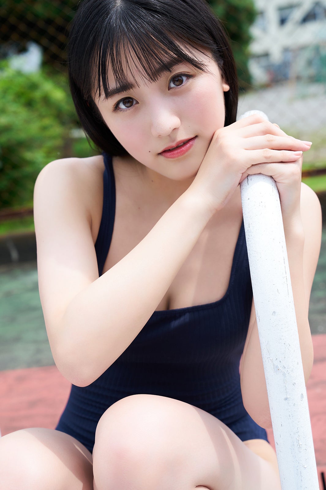 「制コレ’20」準グランプリ蓼沼優衣、胸元チラリ　フレッシュな水着姿披露