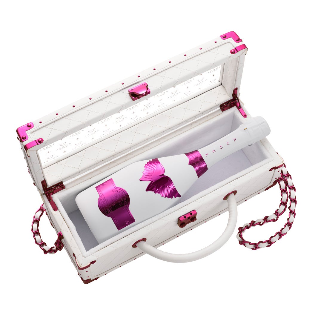 ANGEL CHAMPAGNE NV Brut Rose White -VALENTINE EDITION- Leather Type
