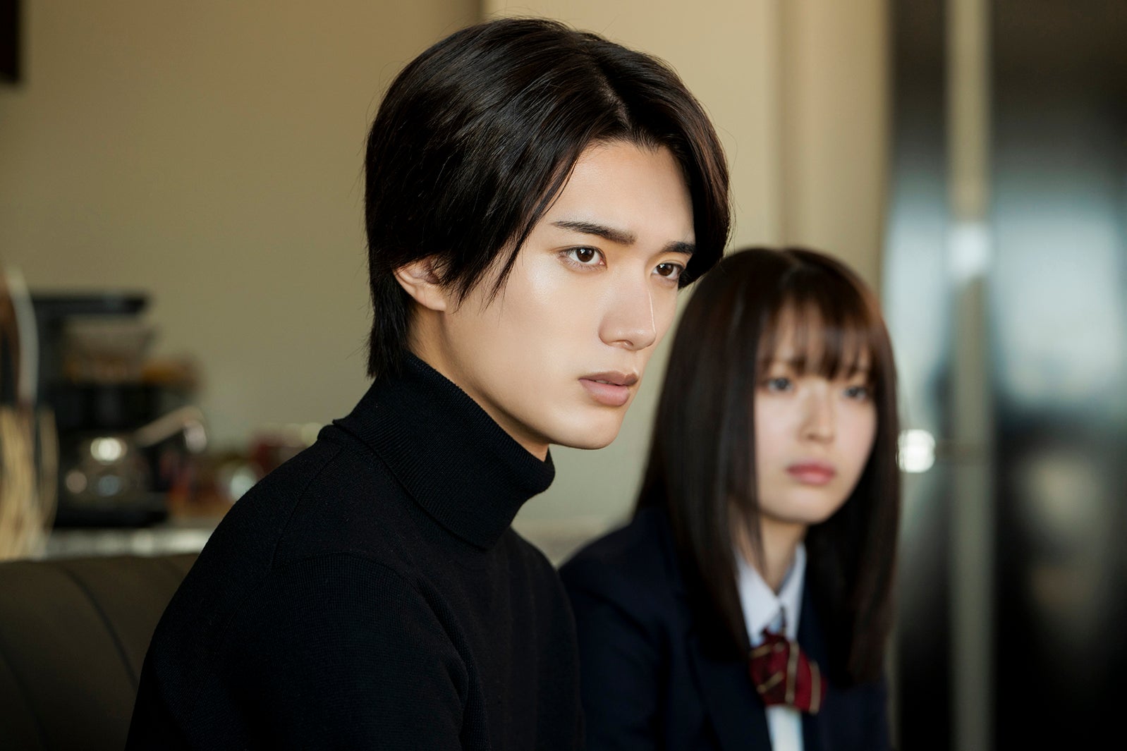 山中柔太朗、豊嶋花（C）岡田ピコ／COMICポラリス（C）NTV