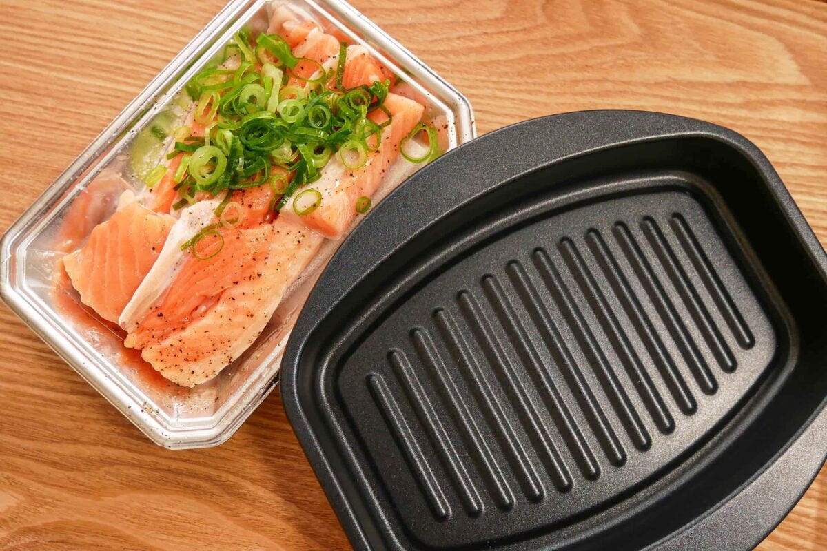 電子レンジで焼き目が付く!