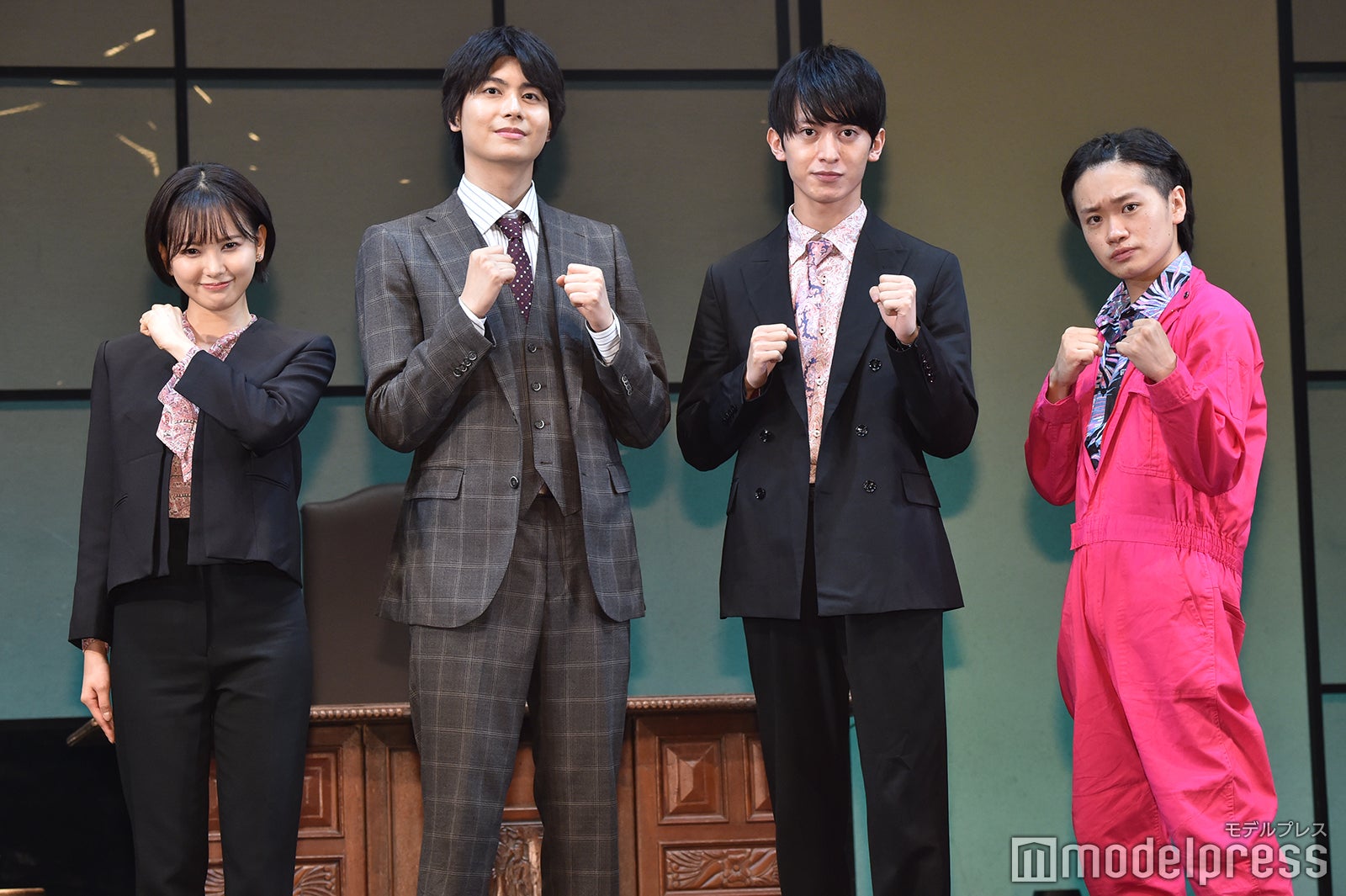 （左から）兒玉遥、多和田任益、菊池修司、鳥越裕貴 （C）モデルプレス