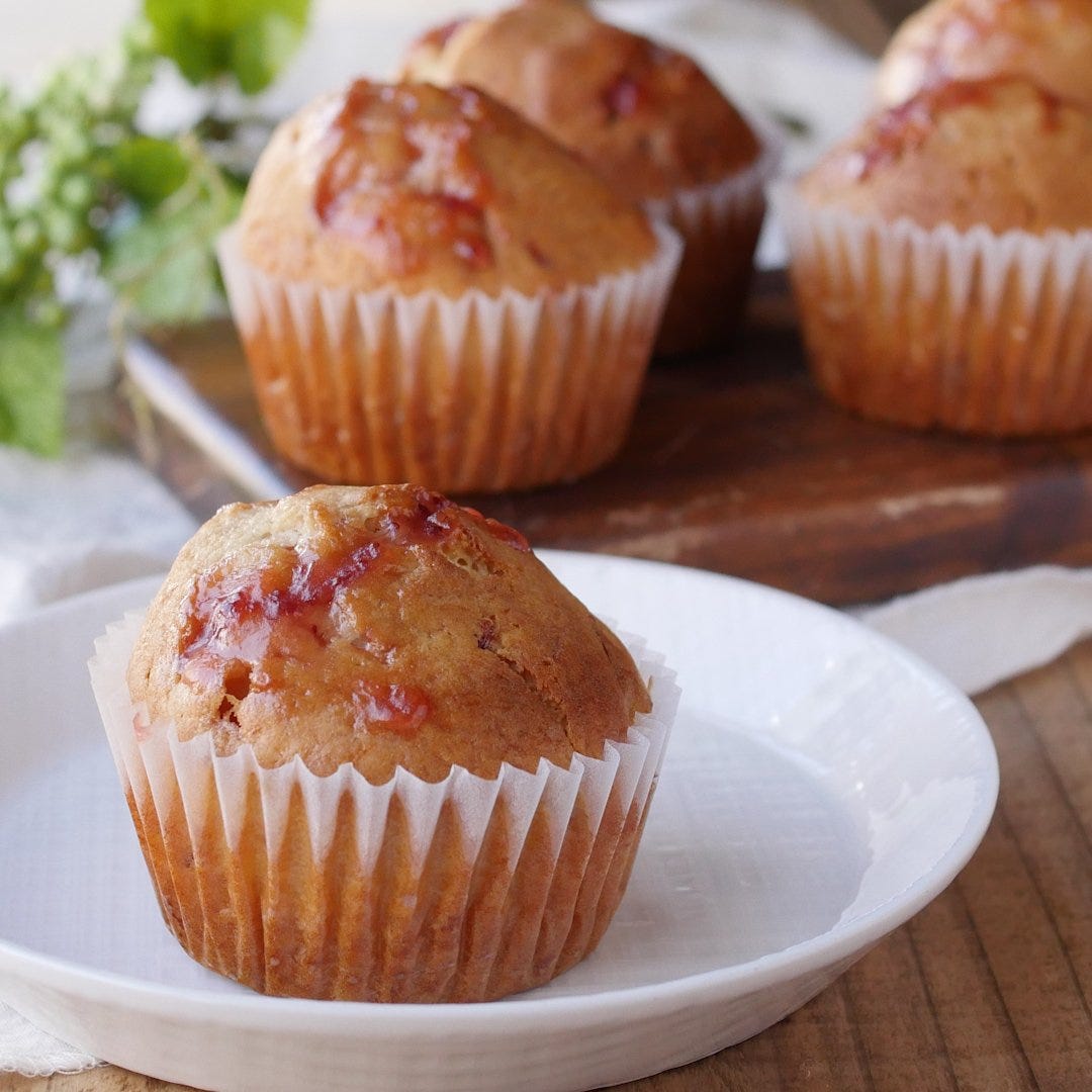 【おでかけスイーツ】いちごみるくマフィン