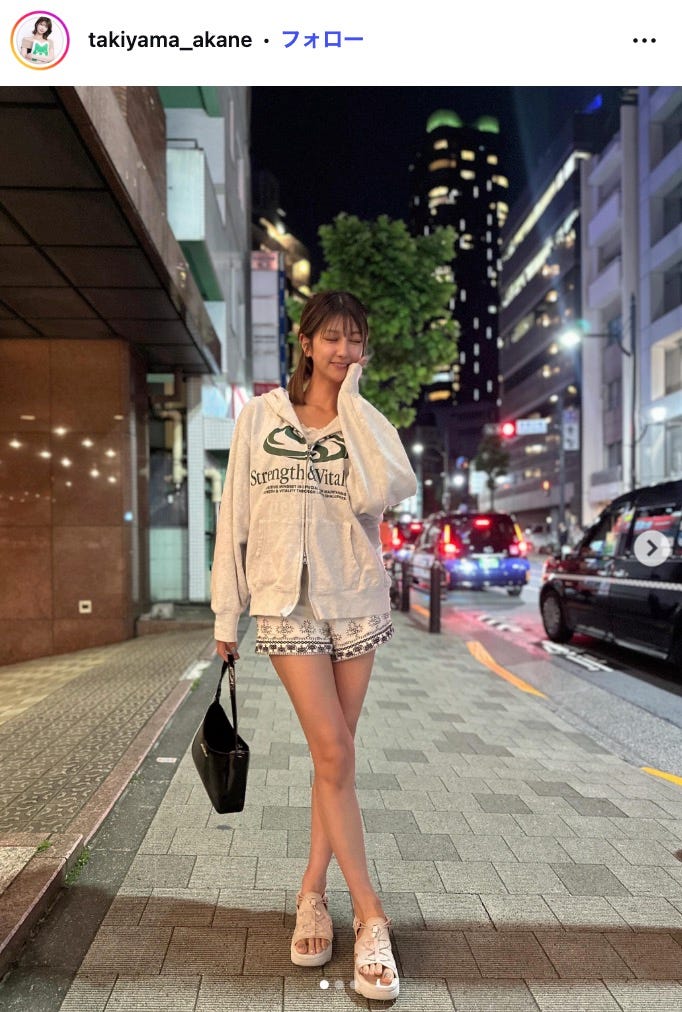 瀧山あかねInstagramより