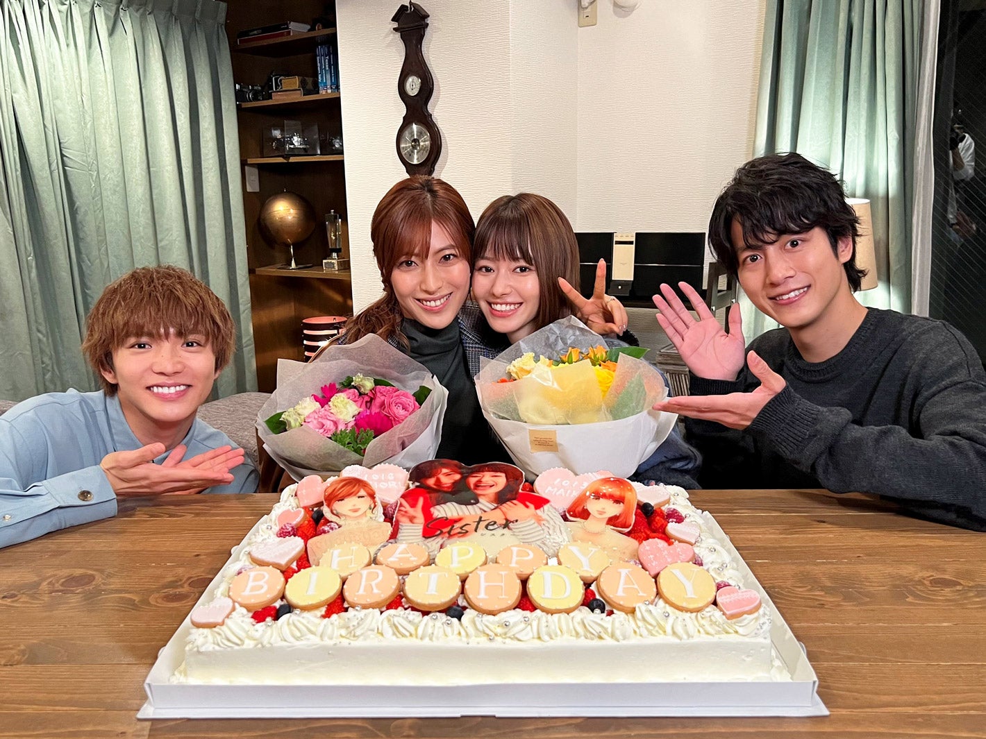 山本舞香＆瀧本美織“Wバースデー”を溝端淳平・FANTASTICS佐藤大樹がサプライズで祝福＜Sister＞