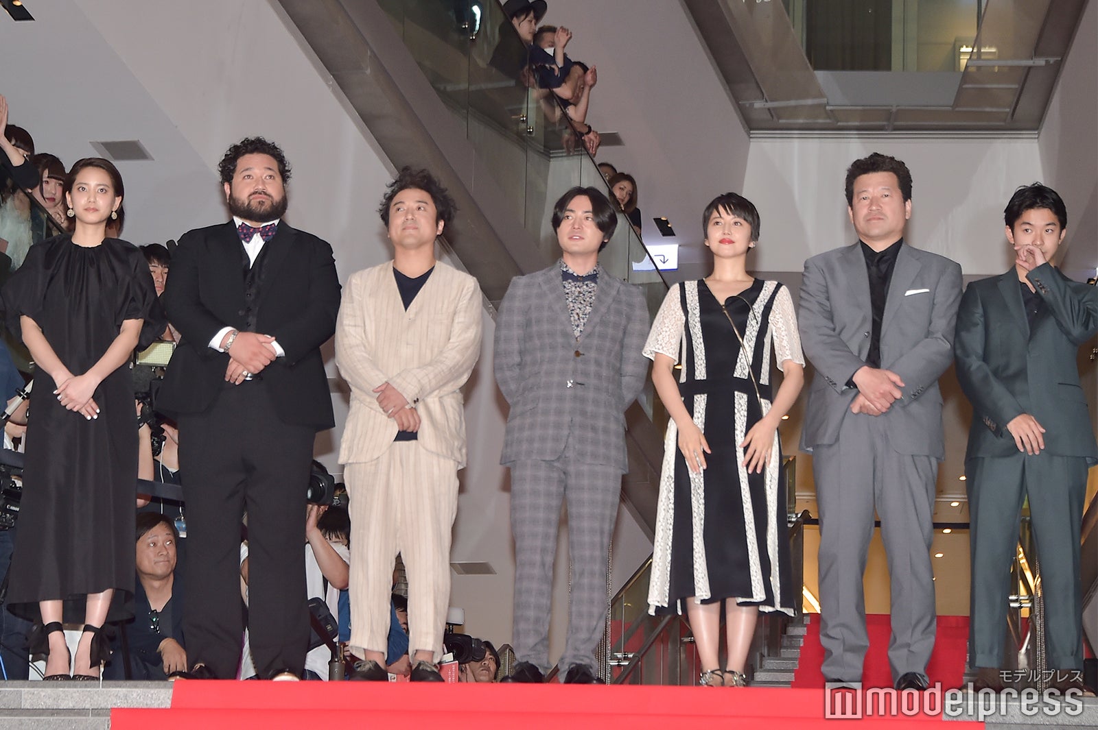 山崎紘菜、勝矢、ムロツヨシ、山田孝之、長澤まさみ、佐藤二朗、太賀 （C）モデルプレス