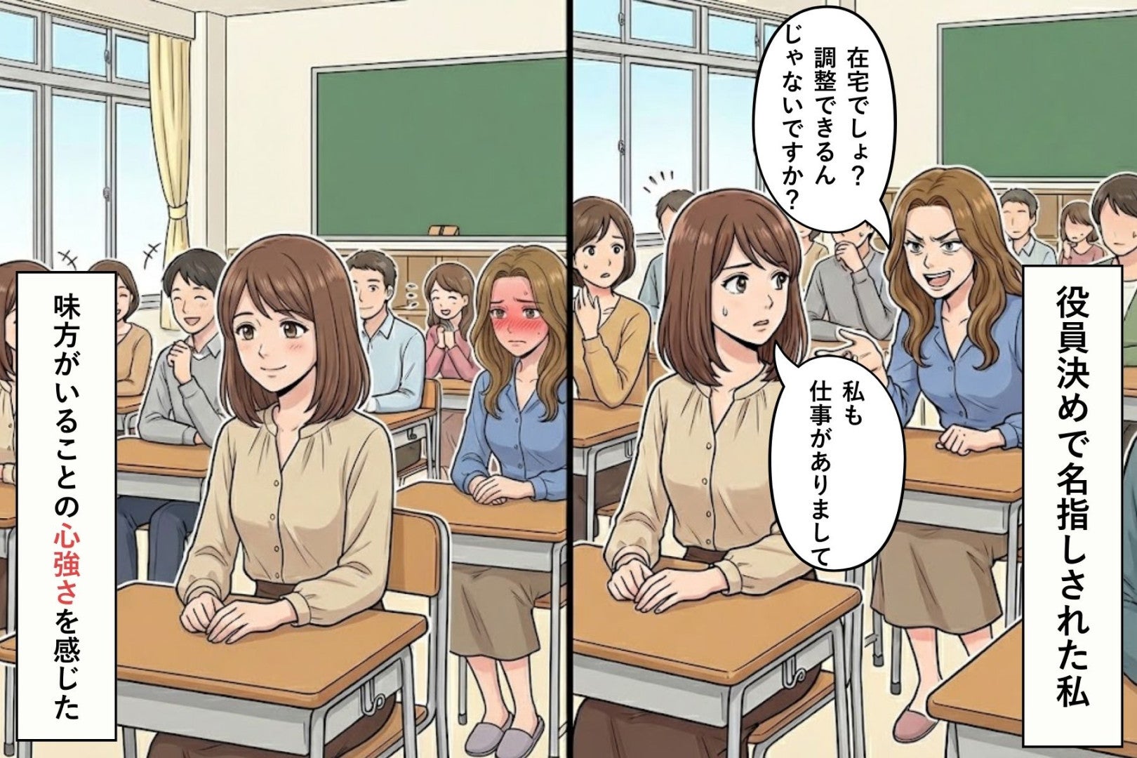 役員決めで私を指名した専業主婦のママ友「あの人暇そうだから」⇒最終的に役員になったのは