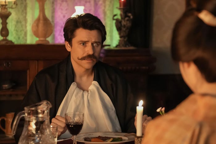 トミー・バストウ、高石あかり「ばけばけ」第75話(C)NHK