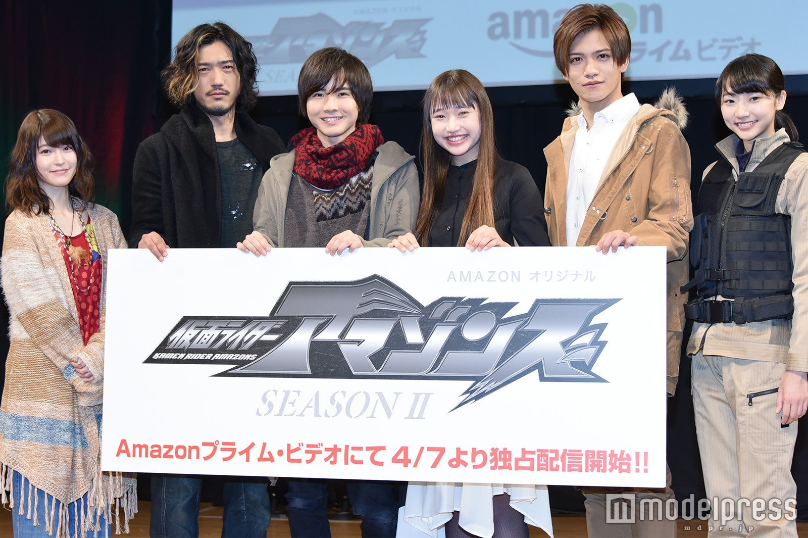 （左から）東亜優、谷口賢志、前嶋曜、白本彩奈、藤田富、武田玲奈 （C）モデルプレス