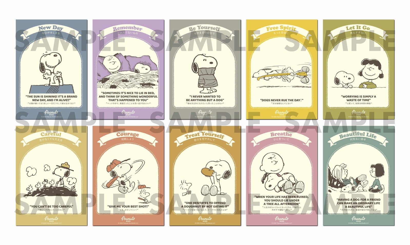 フィルム風シール（全10種）（C）2026 Peanuts Worldwide LLC