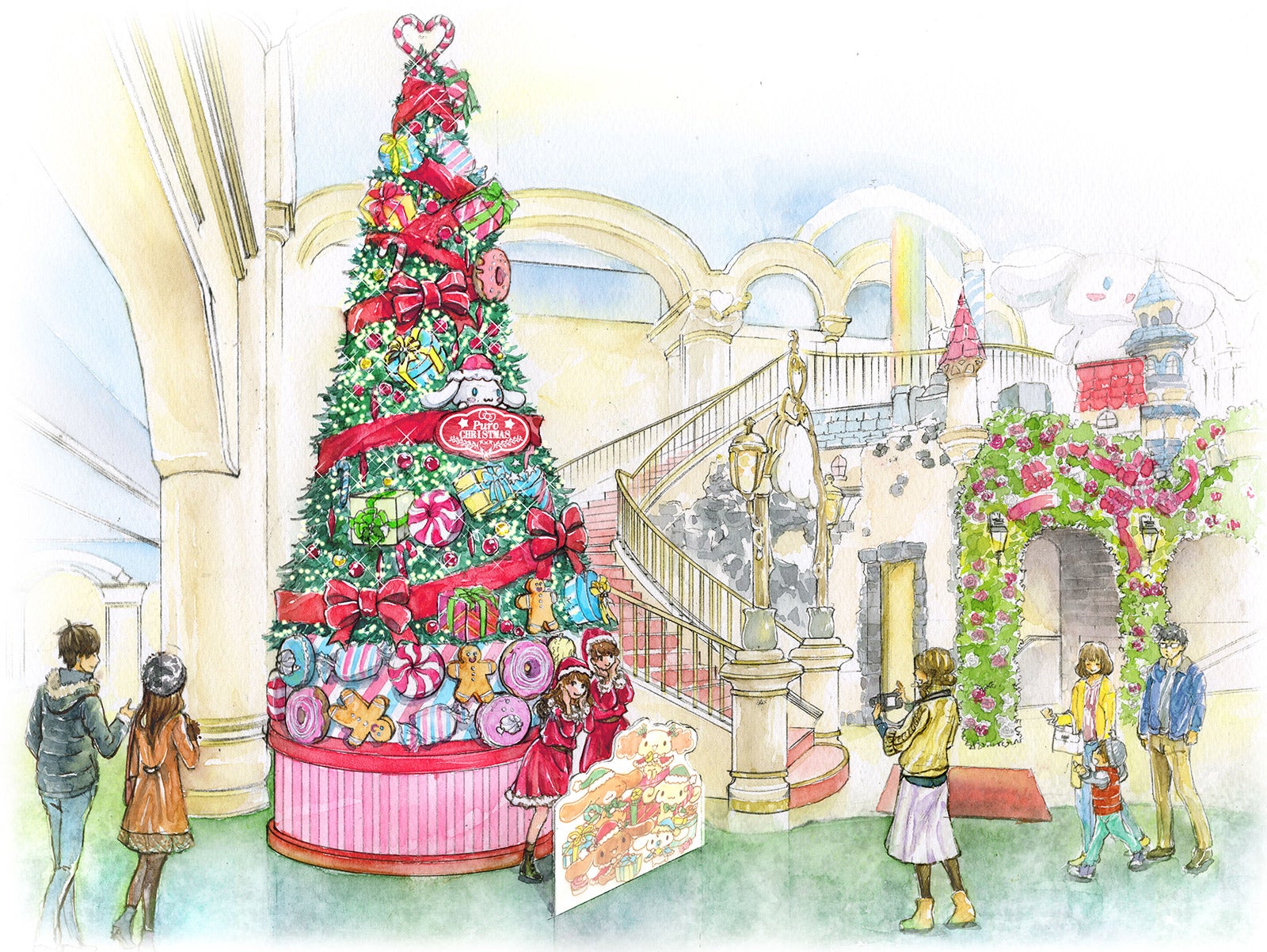 クリスマスツリーパース（C）2017 SANRIO CO., LTD.