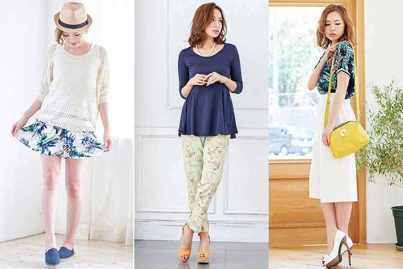 「リゾート柄アイテム」1点投入で作る大人こなれスタイル