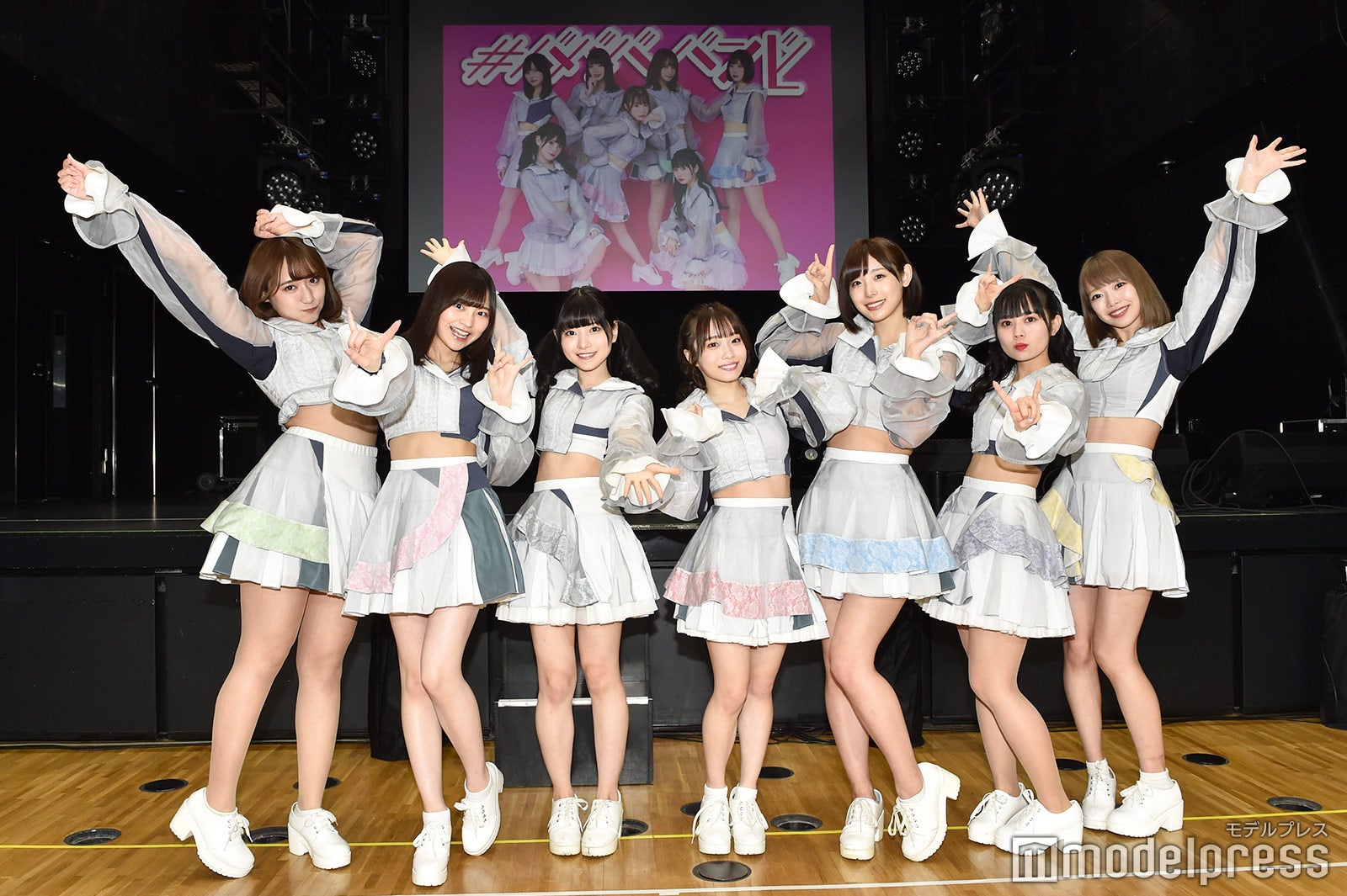 池田メルダ、宇咲、小鳥遊るい、岸みゆ、水湊みお、近藤沙瑛子、吉沢朱音 （C）モデルプレス