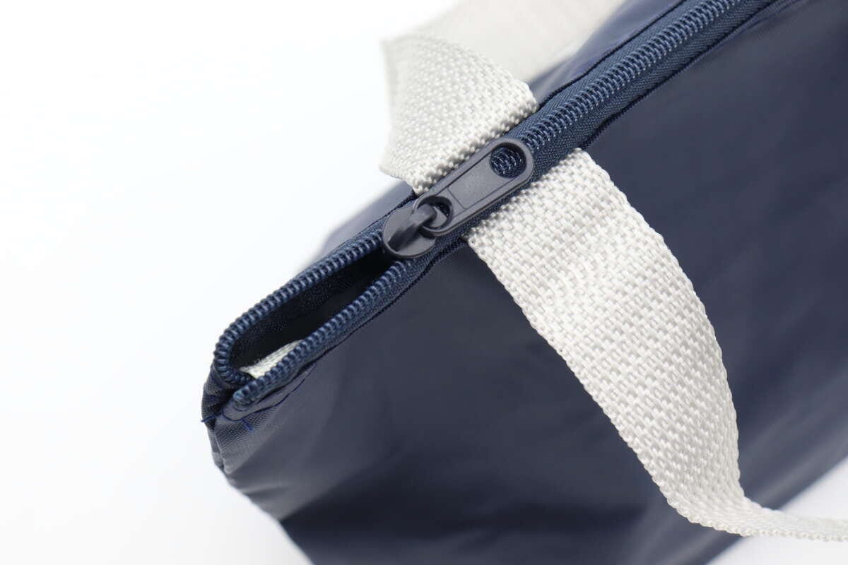 洗えるランチトートバッグ　ファスナー