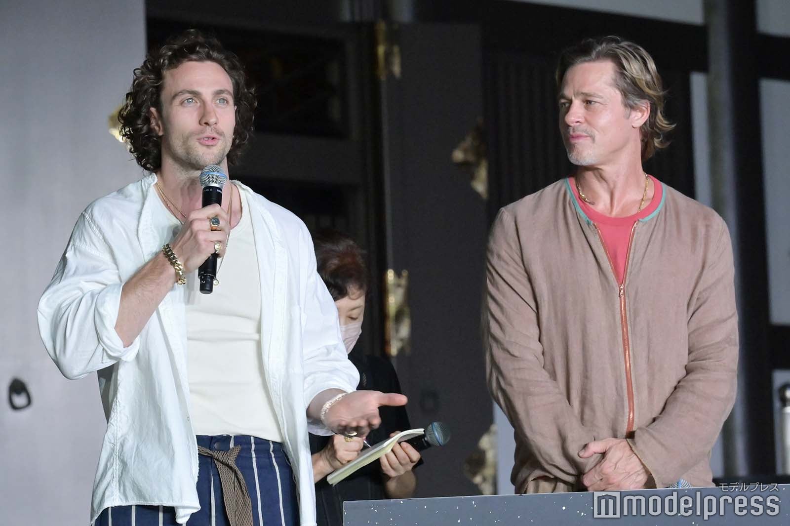 アーロン・テイラー＝ジョンソン、ブラッド・ピット （C）モデルプレス