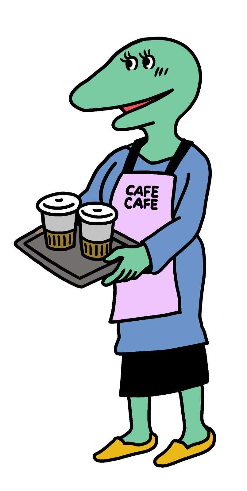 バイトちゃん （C）2021「100⽇間⽣きたワニ」製作委員会