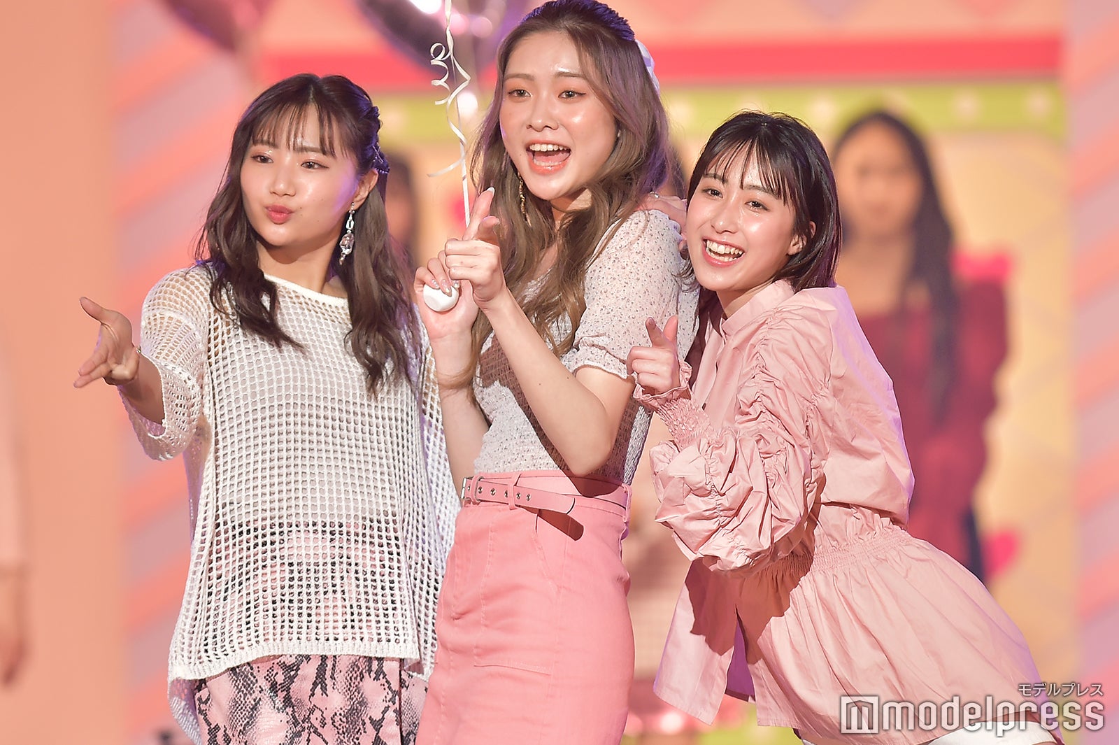 こあさひまり（こあきゅん）、菱田海佑香（みゅみゅ）、山口るあ（るあきゅう）（C）モデルプレス