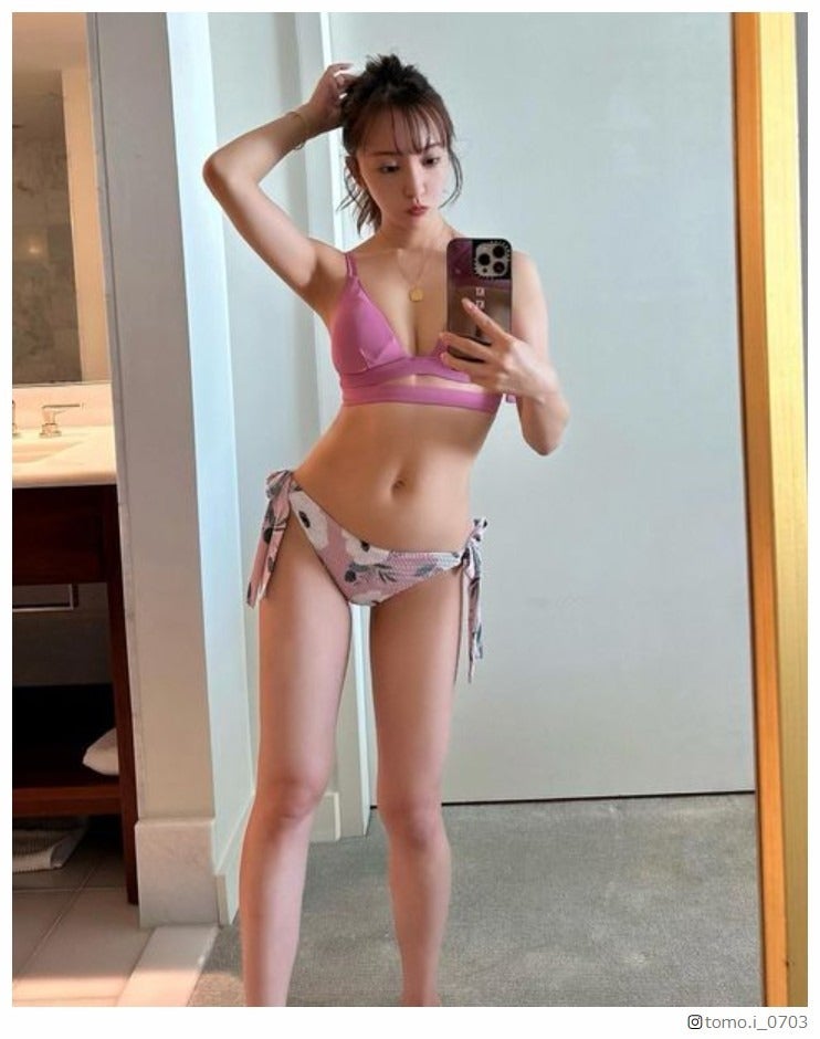 板野友美、美バスト＆くびれの水着姿 “産後ダイエット”の努力明かす「何度も心折れかけました」