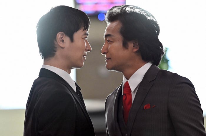 堺雅人、片岡愛之助/「半沢直樹」第3話より(C)TBS