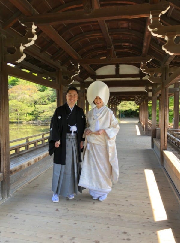 結婚式を挙げた太田雄貴、笹川友里アナウンサー/寺門ジモン オフィシャルブログ(Ameba)より