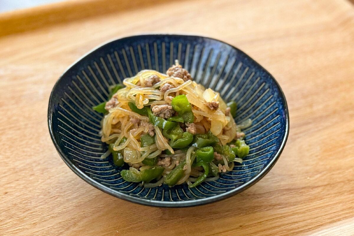 しらたきの生姜焼き