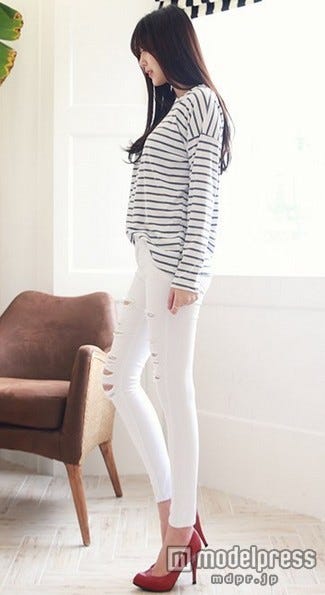 ダメージスキニーパンツ「OGAGE JAPAN」3,980円(税込)