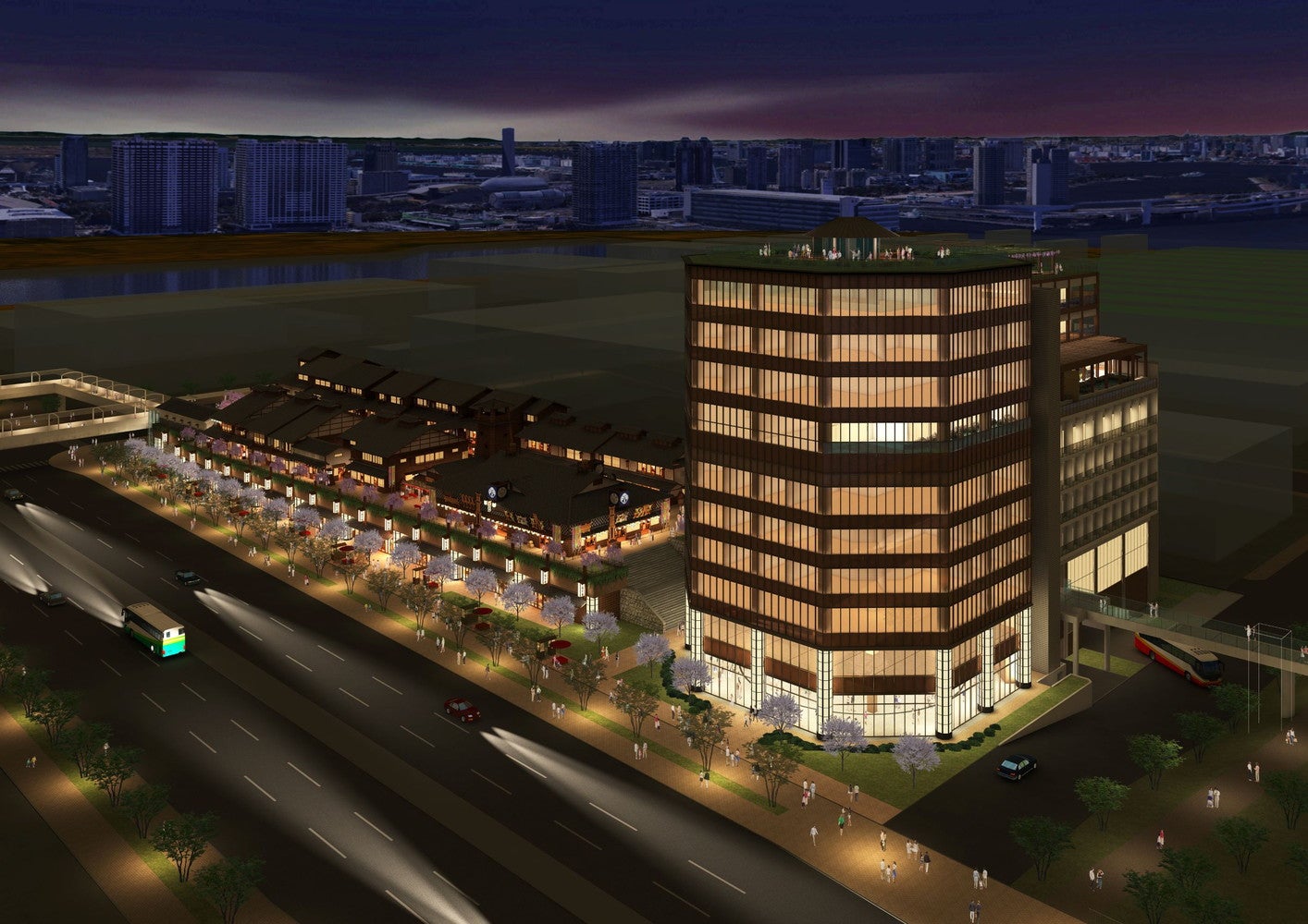 千客万来施設（仮称）／画像提供：万葉倶楽部