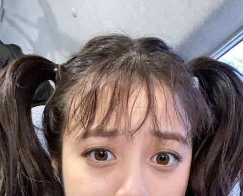 橋本環奈、“高めツインテール”どアップ自撮りに「何しても可愛い」の声
