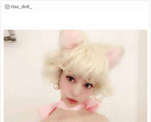 中村里砂、美しすぎる白ネコ姿にファン悶絶「あまりに可愛くて息止まる」「おしゃれキャット!」