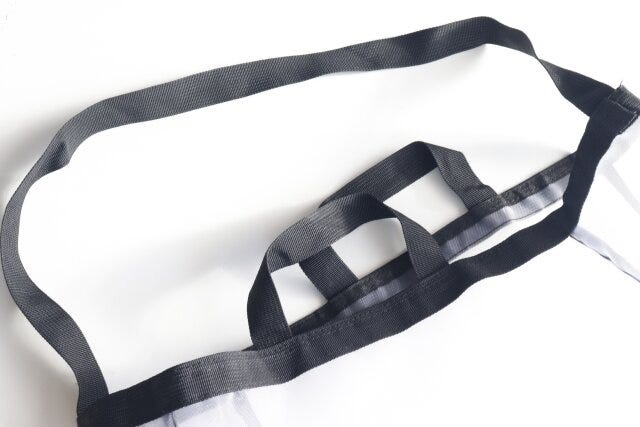 ダイソー　2WAYメッシュトートバッグ　持ち手