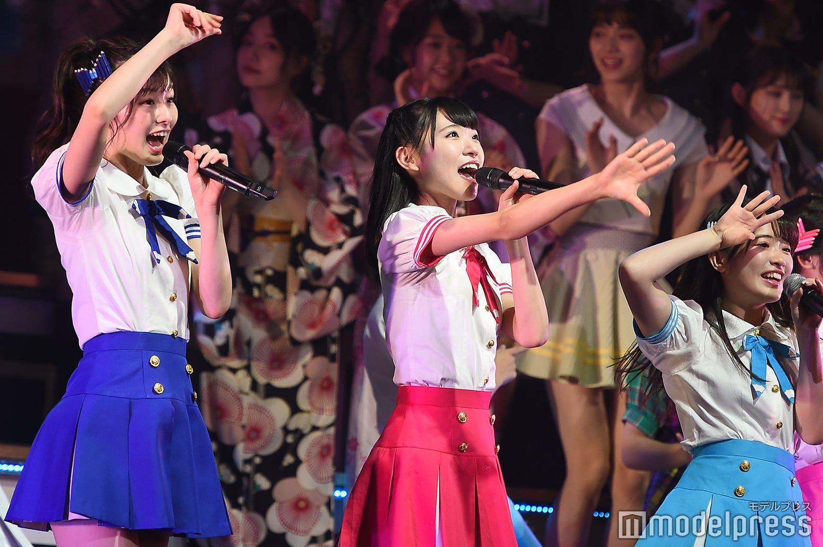 浅井七海、山内瑞葵、武藤小麟「AKB48グループリクエストアワー セットリストベスト100 2019」 （C）モデルプレス