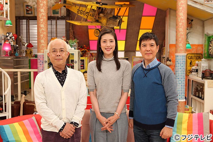 (左から)小堺一機、天海祐希、関根勤(C)フジテレビ