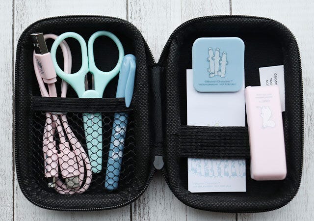 宝島社雑誌付録InRed2026年1・2月合併号のムーミンのミニミニ文具セット1